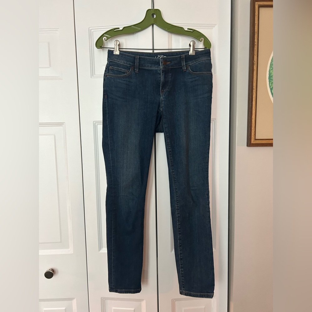 Ann Taylor Loft Women's Medium Wash 27/4P Classic Casual Curvy Skinny Jean
